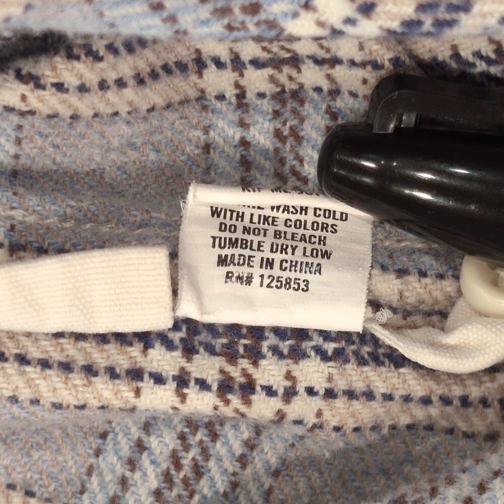 Taylor Stitch Jack Shirt Men's 42 Large Slate Plaid Oxford Heavyweight Huckberry - Picture 12 of 13